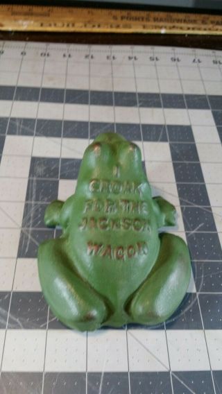 Antique Cast Iron Toad Frog Jackson 