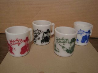 Hopalong Cassidy Milk Cups Mugs