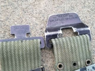 US Army Equipment web pistol Belt w/ Davis Buckle 1960s vietnam era 2