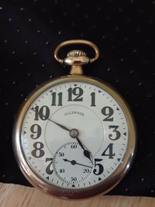 Illinois Bunn Special 21 Jewels Pocket Watch With Display Case