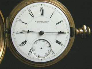 Antique 1880 ' s E.  Howard & Co.  Boston Hound Grade Pocket Watch 3