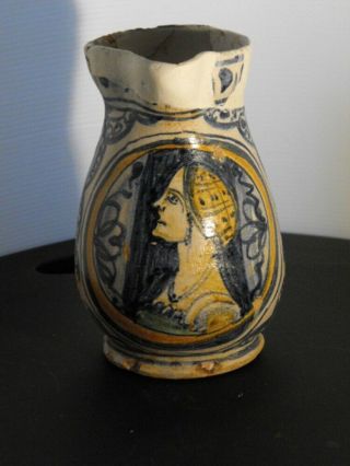 Italian Majolica Mug,  16th.  Century