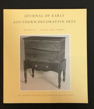 Sugar Chests In Middle Tennessee And Central Kentucky,  1800 - 1835