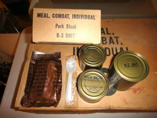 Us Military Army Usmc Vietnam War 1966 C Rations B - 3 Unit Complete