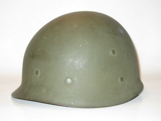 WWII US Army Firestone M1 Helmet Liner Captain rank marked 5