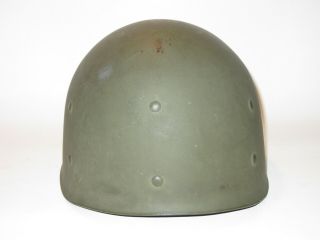 WWII US Army Firestone M1 Helmet Liner Captain rank marked 6