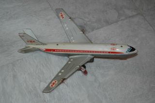 Vintage Airplane Twa Tin Toy By Ananiadis Made In Greece Ultra Rare