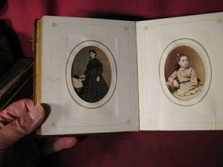 Civil War Era CDV Album Which Includes Two of Union Soldiers 8