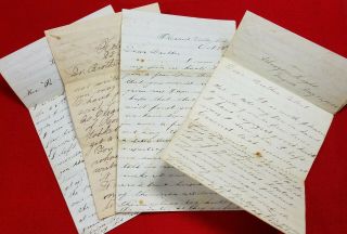 4) Letters From Soldier Morrison Alexander Co.  A 9th Regiment N H
