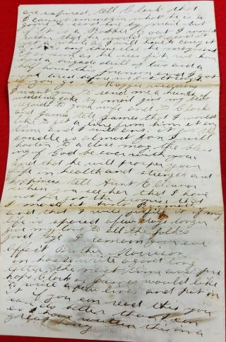4) letters from soldier Morrison Alexander Co.  A 9th Regiment N H 4