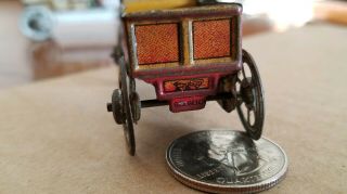 Germany MEIER / FISCHER DISTLER HORSE DRAWN CARRIAGE Tin Litho Toy Penny Toy 4