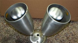 5 Pair Vintage Mid Century Modern Double Cone Bullet Light Sconce 4