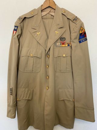 Ww2 Bullion Combat Medic Colonels Uniform & Pants X - Large Size 38 Pants