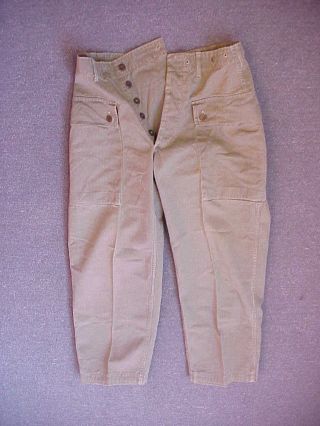 Named Wwii Usmc Marine Corps P44 Utility Hbt Pants/trousers W/all Buttons