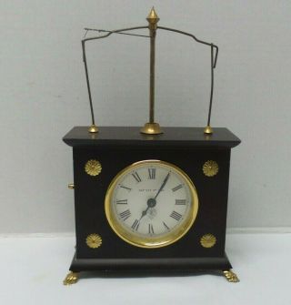 Vintage Jerome & Co Germany Horolovar Wood Brass Clock Parts Only
