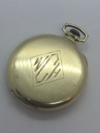 Hamilton Vintage 14k Yellow Gold Filled Hand Winding 912 Pocket Watch 3