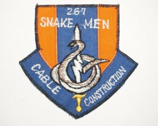 267th Signal Company Us Army Vietnam Theater Made Pocket Patch P9356
