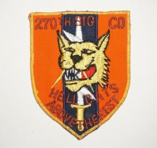 270th Signal Company Us Army Vietnam Theater Made Pocket Patch P9357