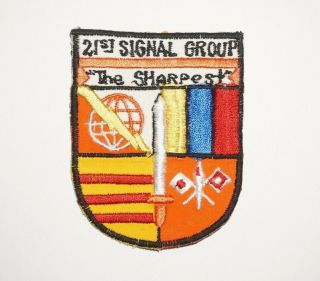 2nd Signal Group Us Army Vietnam Theater Made Pocket Patch P9359