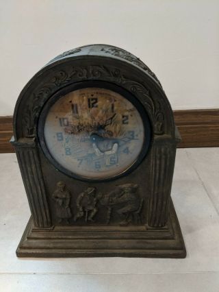 Antique 1934 United Animated Prohibition Clock