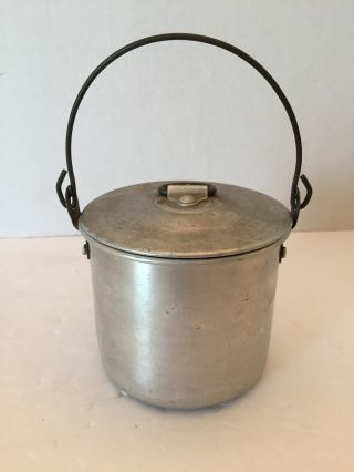 Aluminium Berry Pail/bucket Made By Acme Fletcher Enamel Co,  Charleston,  West Va