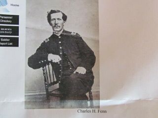 28th York Infantry Captain Charles H.  Fenn cdv photograph 3
