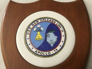 USS ORLEANS APOLLO - 14 RECOVERY PLAQUE 2