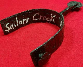 Excavated Confederate Raking Spur Recovered From Sailors Creek,  Va