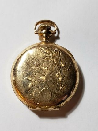 Vintage American Waltham Pocket Watch Keystone 14k Gold