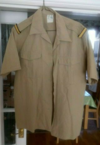 French Foreign Legion Indochina And Algeria Period Officer Shirt Tan Second Lieu