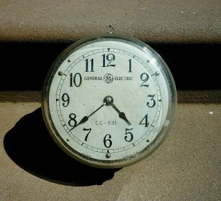 Vintage Early 1900s General Electric Industrial C 14 Clock Explosion Proof