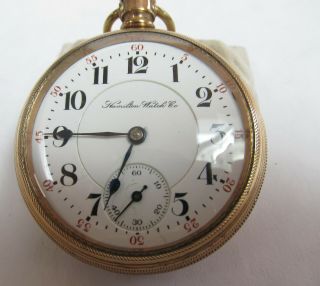 Hamilton Pocket Watch 21 Jewel Model 940 18 Size Made In 1904