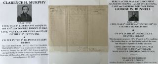 Civil War 1st Lieutenant 124th Us Colored Troops/8th Il Cavalry Document Signed