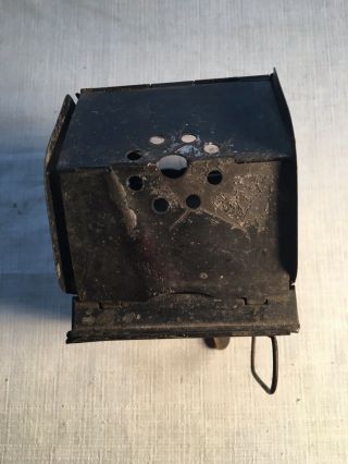 Rare Antique Civil War Era Tin Candle Lantern - Minors Patent 1865 5