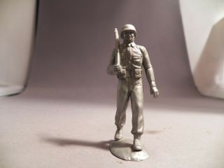 Marx 60mm Korean War U.  S,  Army Marching In Sliver