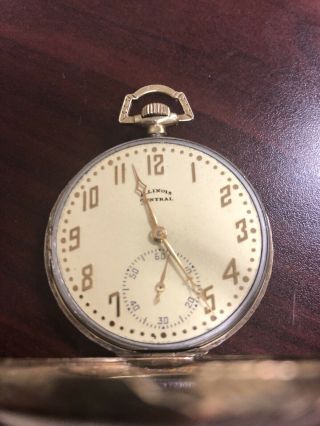 14k Solid Gold Antique Pocket Watch - Illinois Watch Co GREAT FATHERS DAY GIFT 7