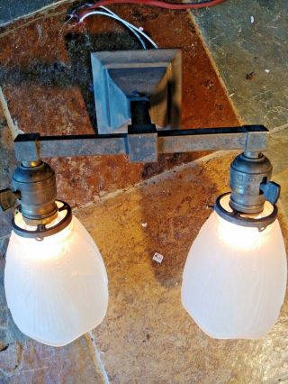Arts & Crafts/mission Brass chandelier,  light fixture,  antique,  sconce,  lamp 36 2