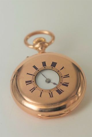 Patek Philippe 18k Rose Gold Demi - Hunter Pocket Watch