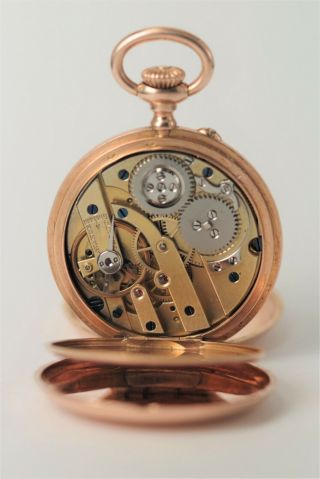 Patek Philippe 18k Rose Gold Demi - Hunter Pocket Watch 5