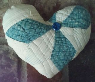 Cutter Quilt Heart Pillow 575.  Great Gift Idea