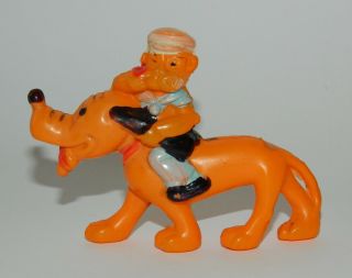 Vintage & Very Rare Popeye With Pluto Dog Celluloid Figurine Toy Japan 40 