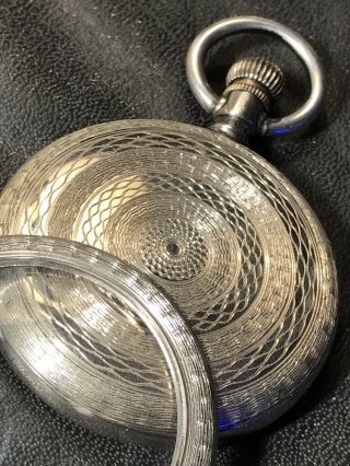 AWCCO.  USA POCKET WATCH CASE SIZE 16 ENGRAVED Unique & RARE 3