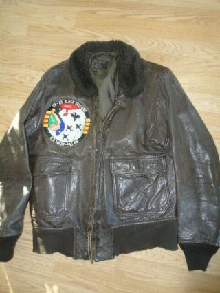 Vietnam War,  G - 1 Leather Flight Jacket,  Great Patch