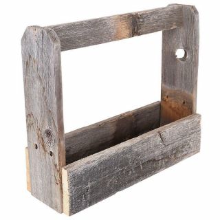 Rustic Tool Caddy Old Vintage Box Barn Wood Carry Tote Country Decor Gift 2