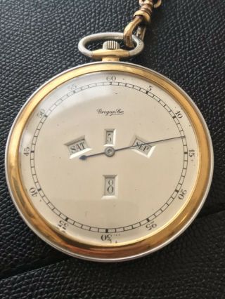 Vintage Grogan & Co Pocket Watch Verger 18 Jewels Casy Movement