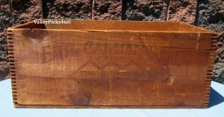 Antique Emil Calman & Co.  Wood Box Ship Crate Fine Varnishes & Enamels York