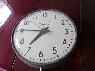 Vintage 15 " Simplex Wall Clock