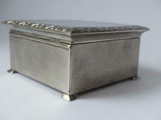 Rare Arts & Crafts Pewter Box - Daniel & Arter Crown English Pewter 6