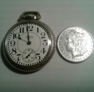 Vintage 1932 16s 21j Riverside Pocket Watch Running