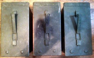 3 - Pack Three 50 Cal Grade 2 Ammo Cans M2a1 5.  56mm Empty Ammo Cans Tight Seals